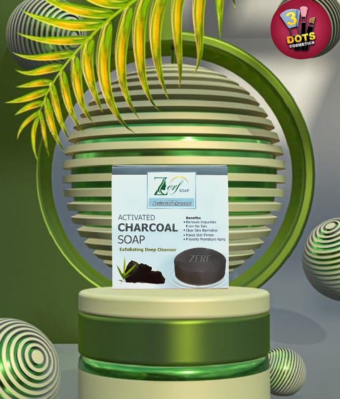 ZERF Activated Charcoal Soap – Exfoliating Deep Cleanser for Clear & Firm Skin